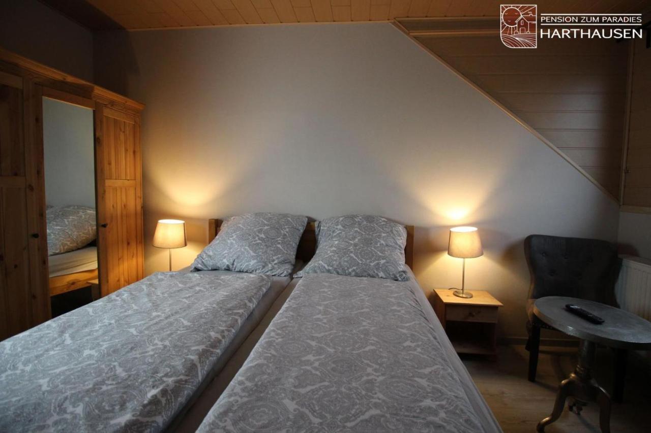 Pension Zum Paradies Harthausen  ภายนอก รูปภาพ
